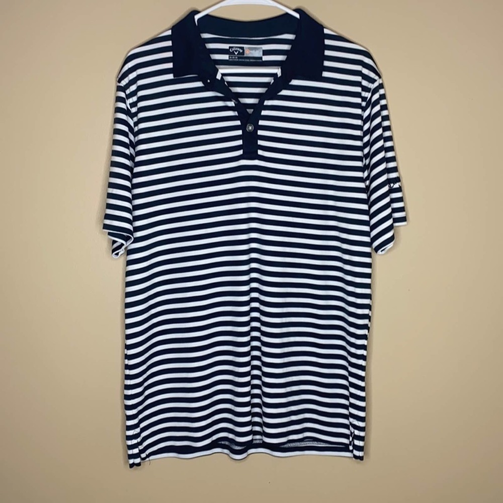 Striped Callaway Polo Golf Shirt